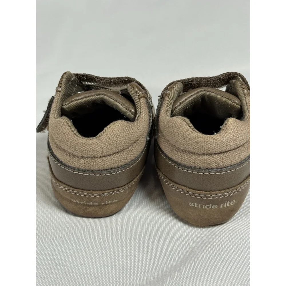 Stride Rite Toddler Shoes Size 2M Talley Brown Ryker Leather Bootie Infant Baby